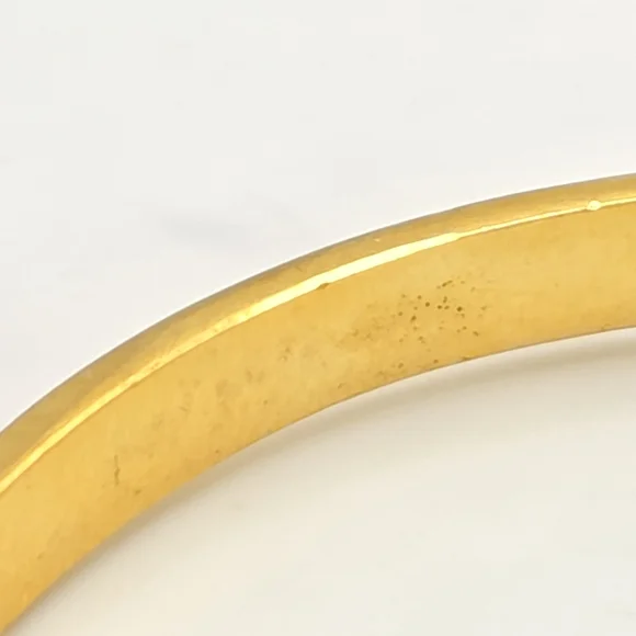 Kate Spade New York Skinny Mini Bow Enamel Bangle - Gold & Coral/Orange - Picture 8 of 14